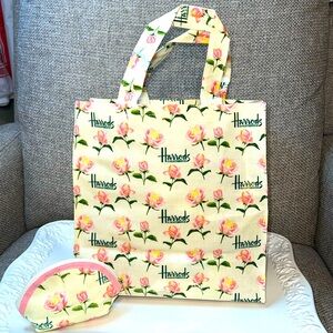 Vintage Harrods Knightsbridge Small Shopping Bag & Coin Purse
